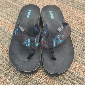Teva Black and Blue Sandals